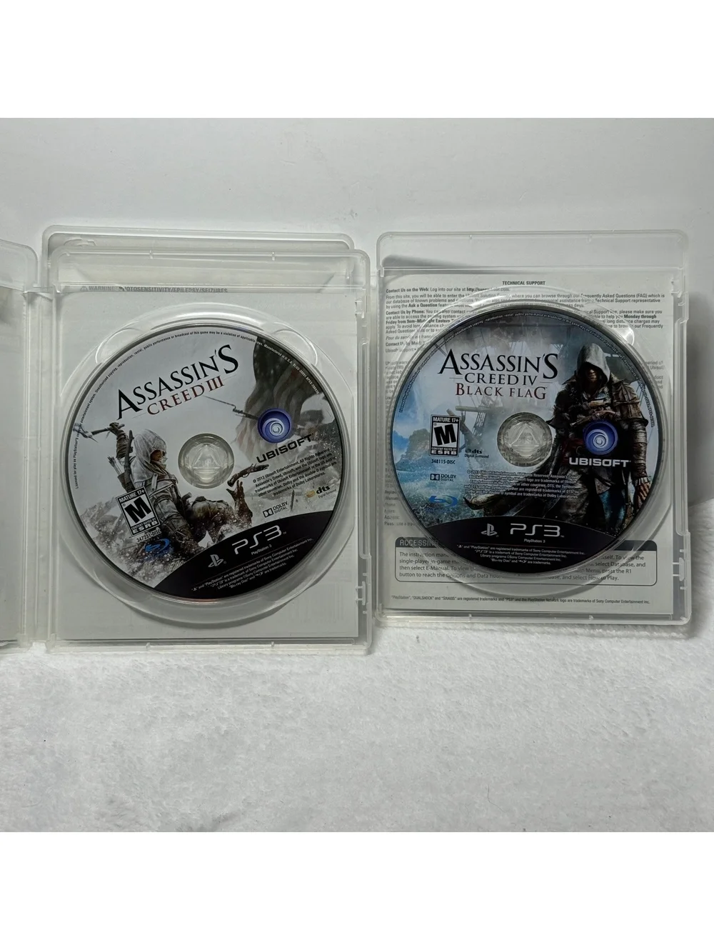 Assassin’s Creed III + IV Black Flag GameStop Edition Playststion 3 PS3 Bundle